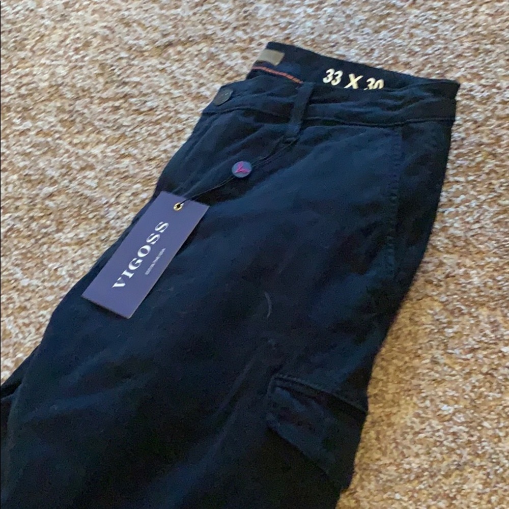 Men’s Vigoss Slim Cargo Pants  Navy